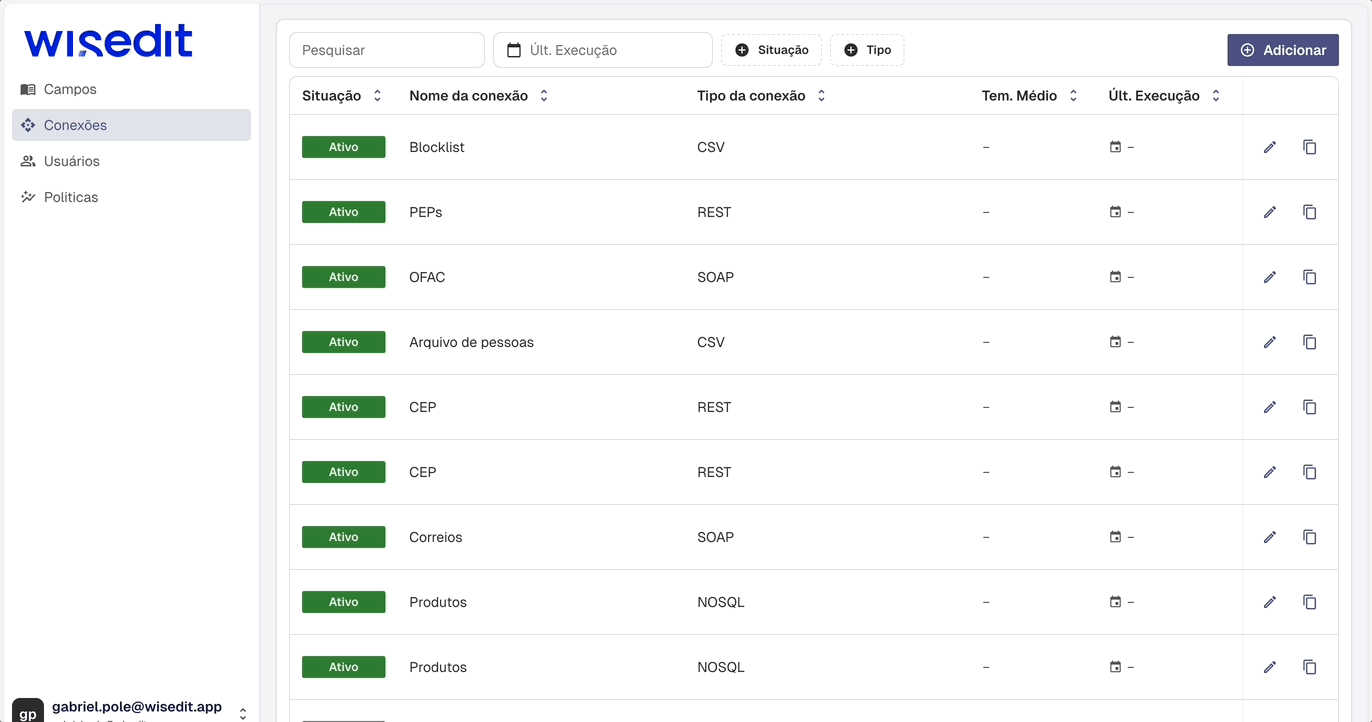Conexão REST - API Key