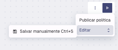 Ações do Canvas